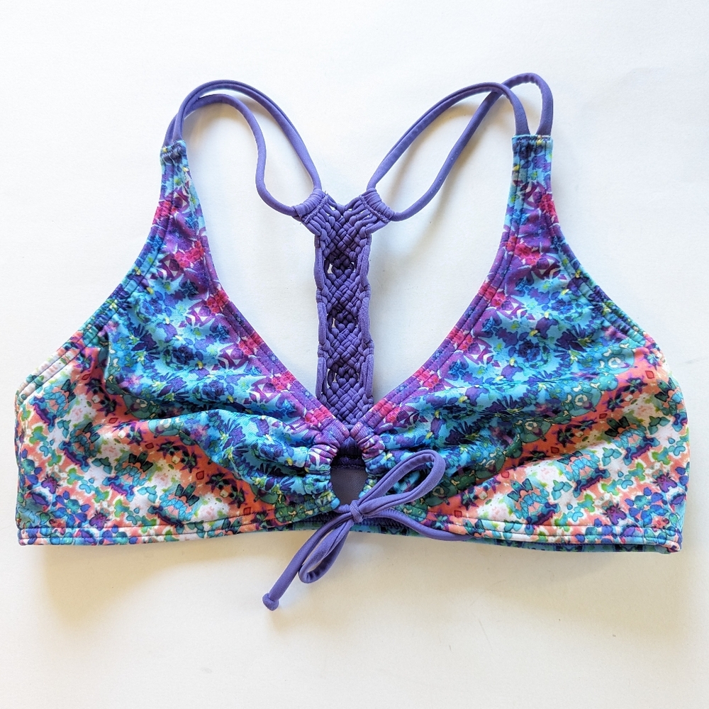 PRANA Bikini Top 💜 Braided detail US Women's Medium
